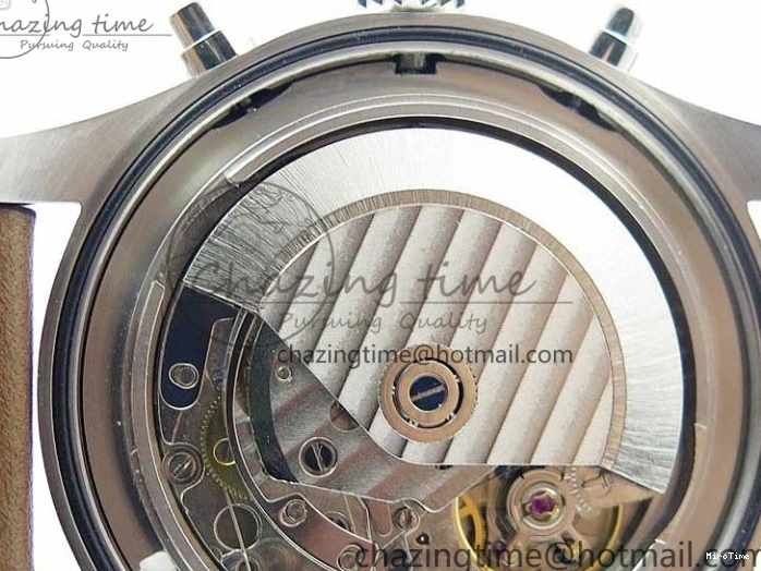 MIROTIME 0321 Pilot Chrono IW377726 ZF 1:1 Best Edition Green Dial on Brown Leather Strap A Trendsetting 7125